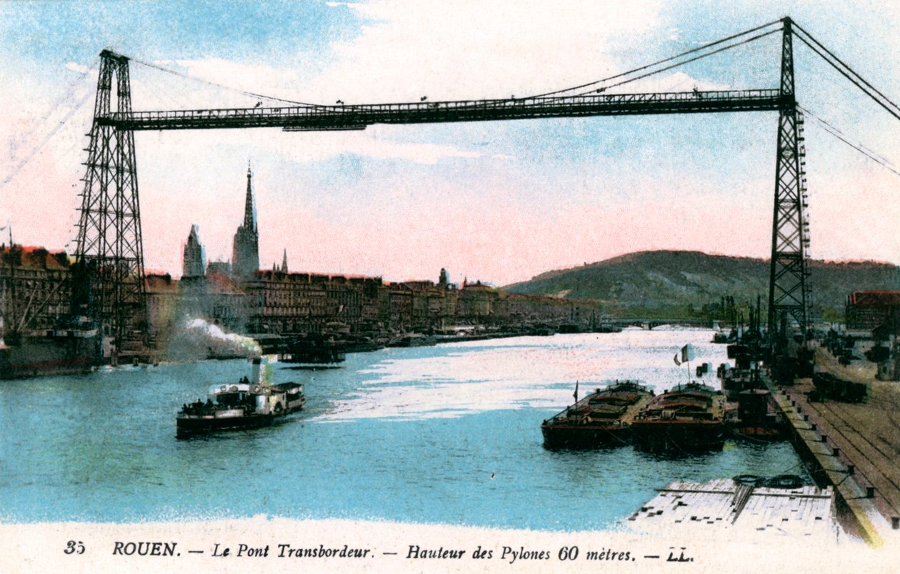 Rouen, Le Pont Transbordeur, Transporter Bridge, 20th Century by Unbekannt