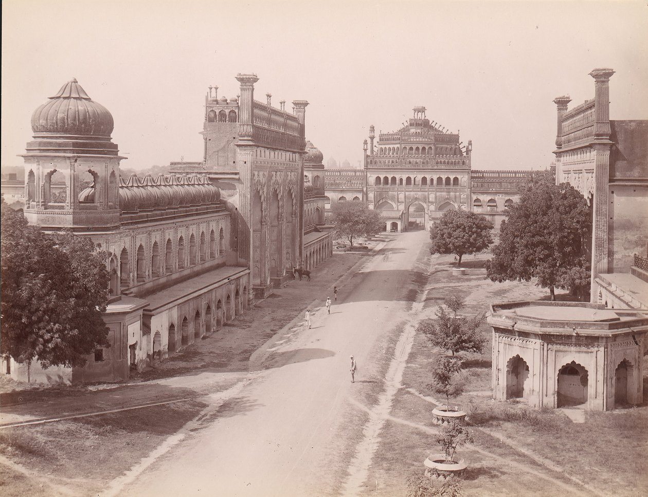 Rumi Darwaza and gateway of the Bara Imambara left with 