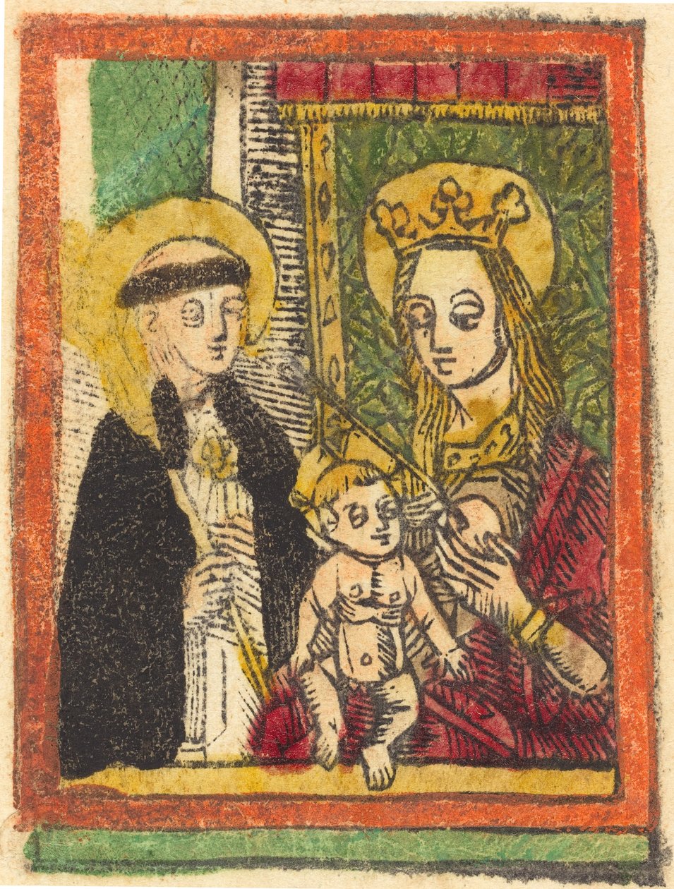 Saint Bernard with the Madonna and Child, 1480-1500 by Unbekannt