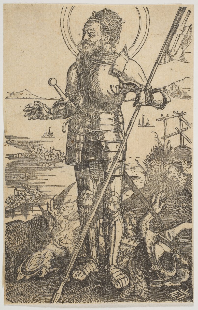 Saint George Standing by Unbekannt