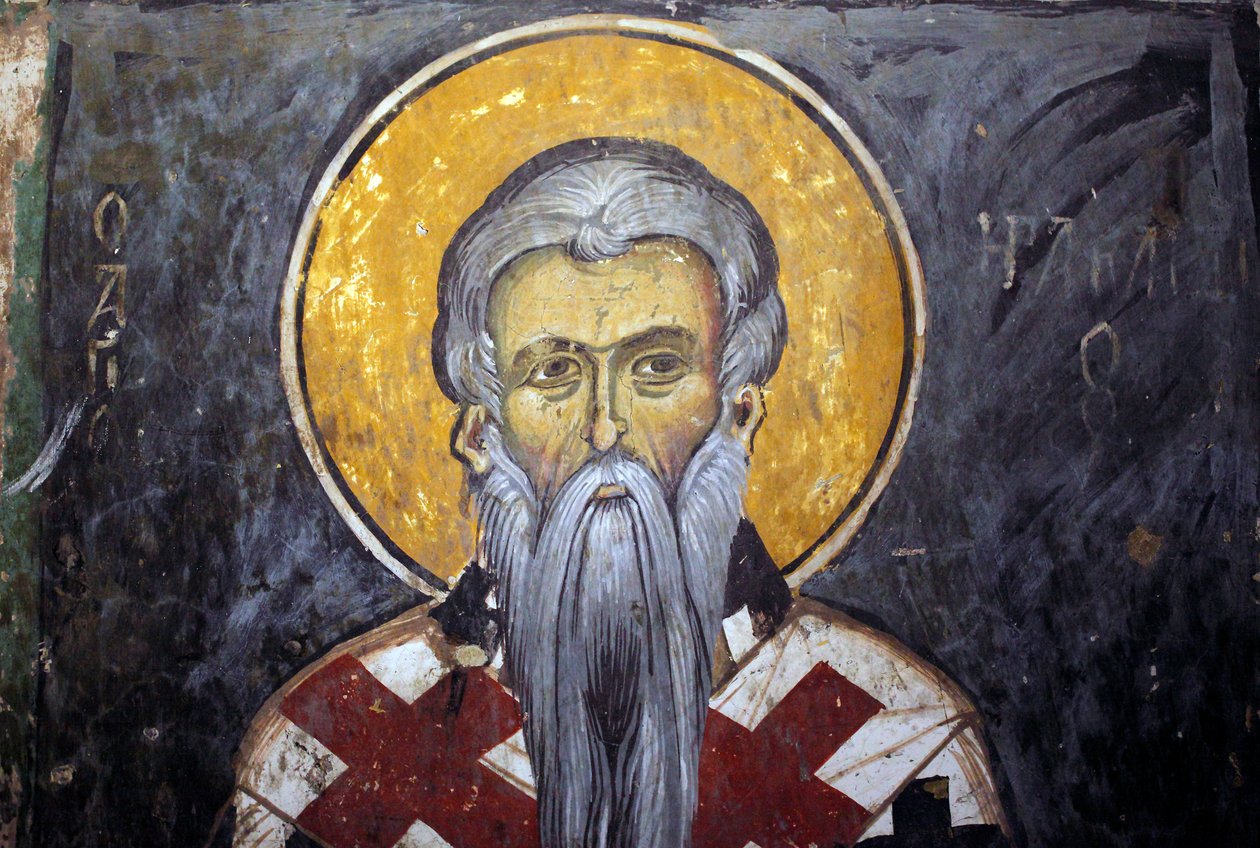 Saint Iraklion Byzantine Fresco by Unbekannt