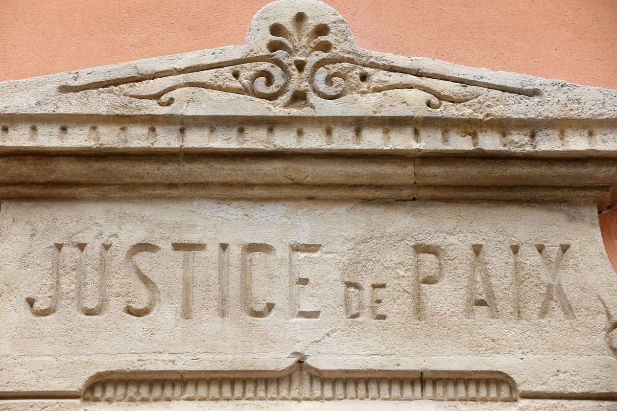 Saint Tropez City Hall, Justice and Peace by Unbekannt