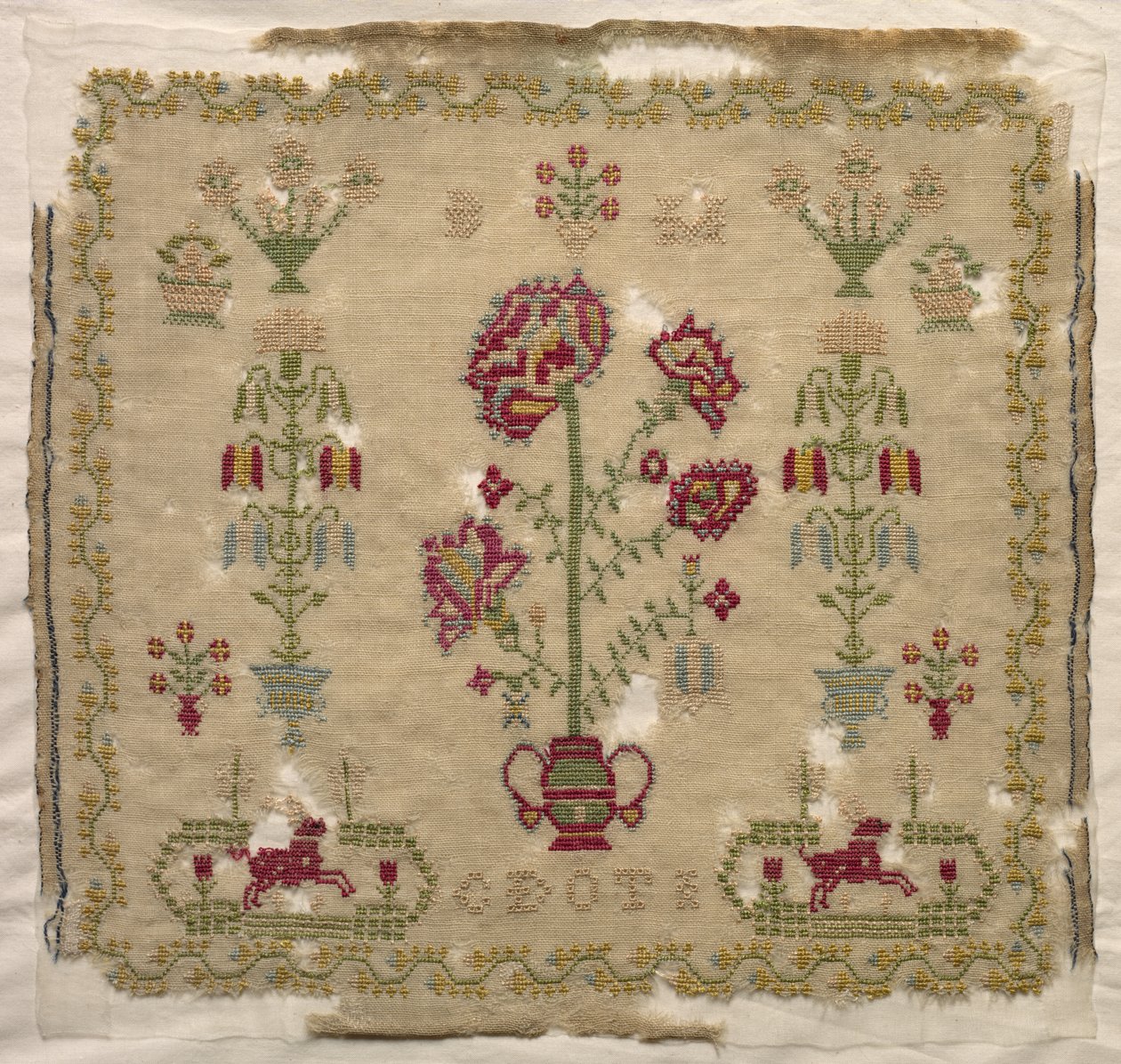 Sampler, Early 1800s by Unbekannt
