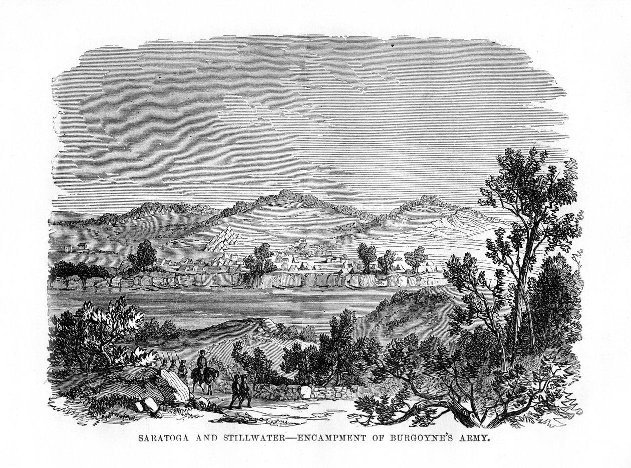 Saratoga and Stillwater, Encampments of Burgoyne