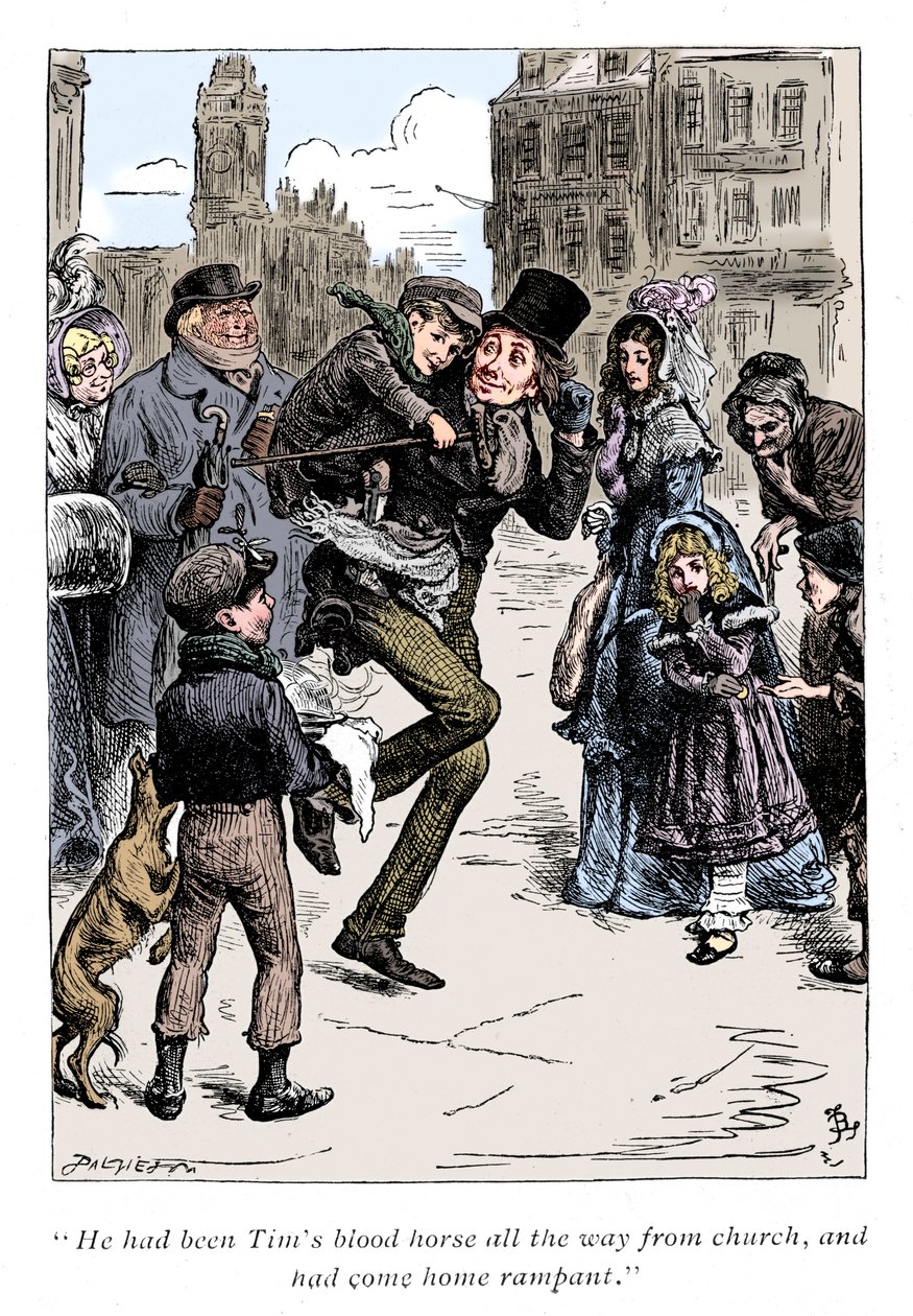 Scene from A Christmas Carol by Charles Dickens, 1843 by Unbekannt
