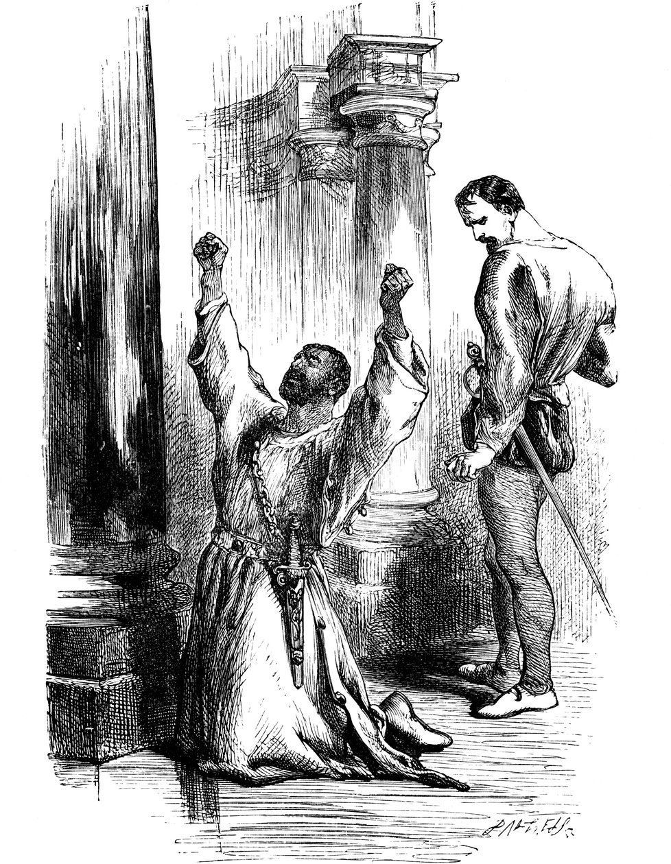 Scene from Shakespeare's Othello by Unbekannt