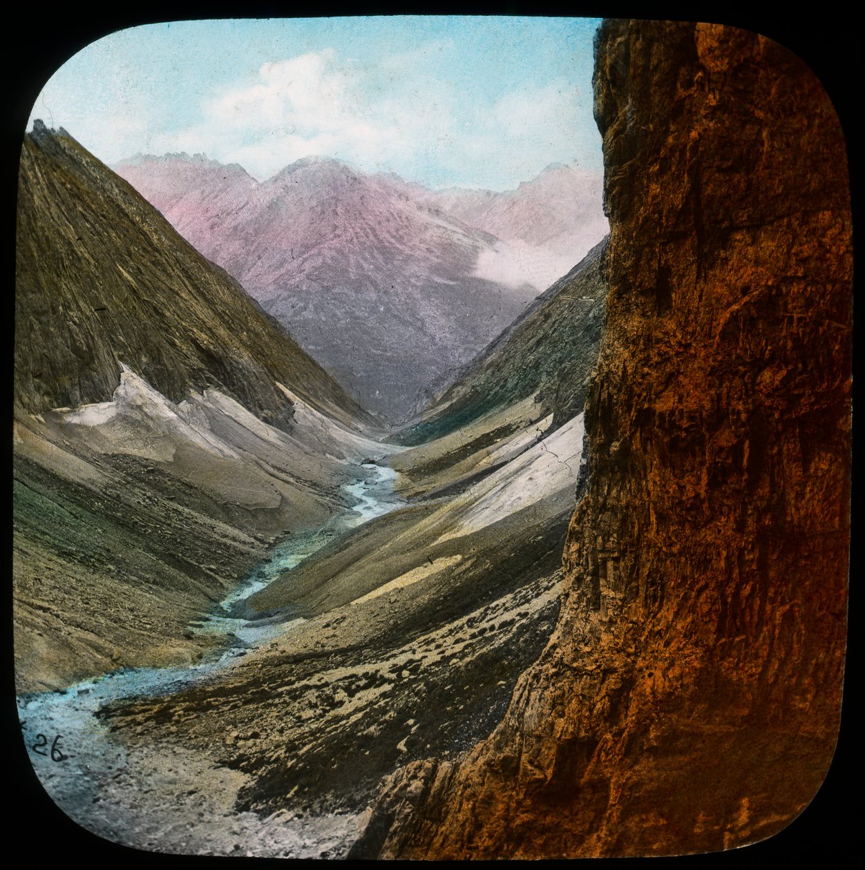 Scene in the Himalayas, India by Unbekannt