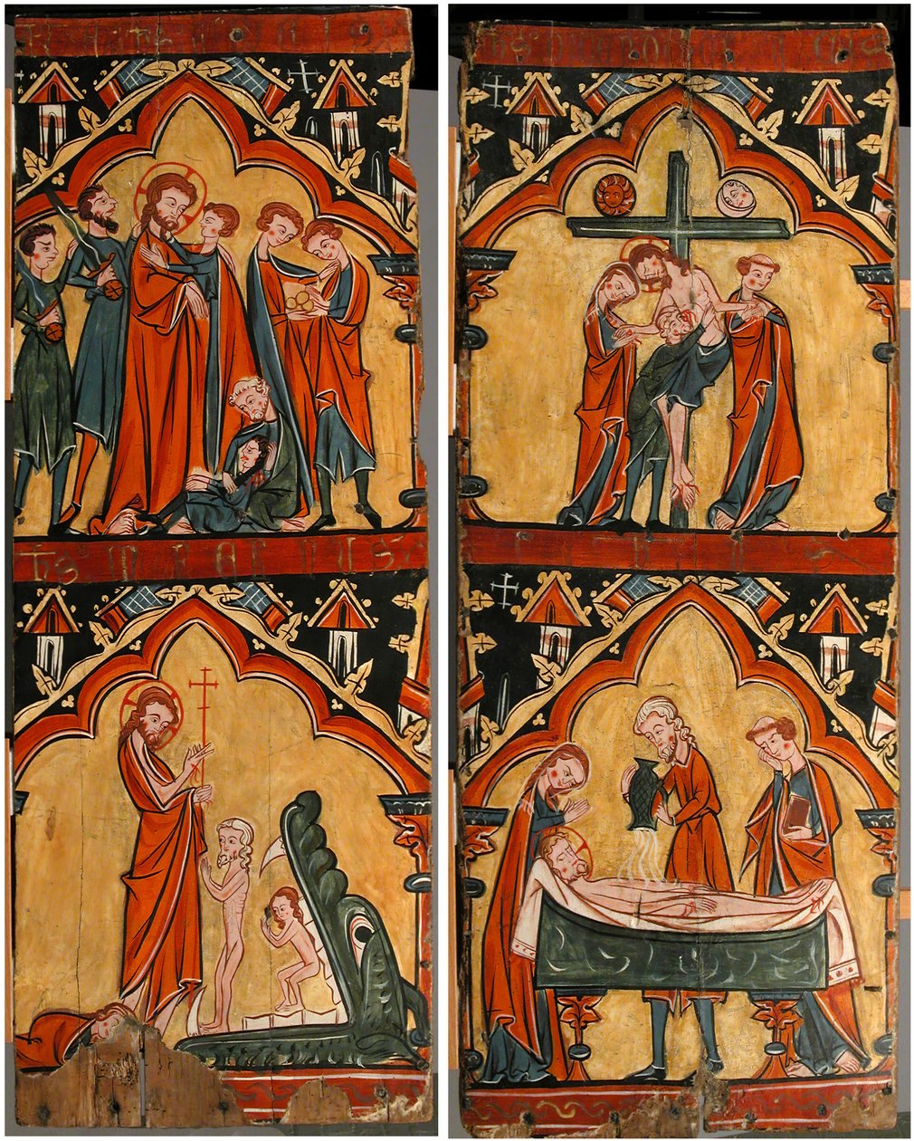Scenes from the Life of Christ: Arrest of Christ, Christ in Limbo, Descent from the Cross by Unbekannt