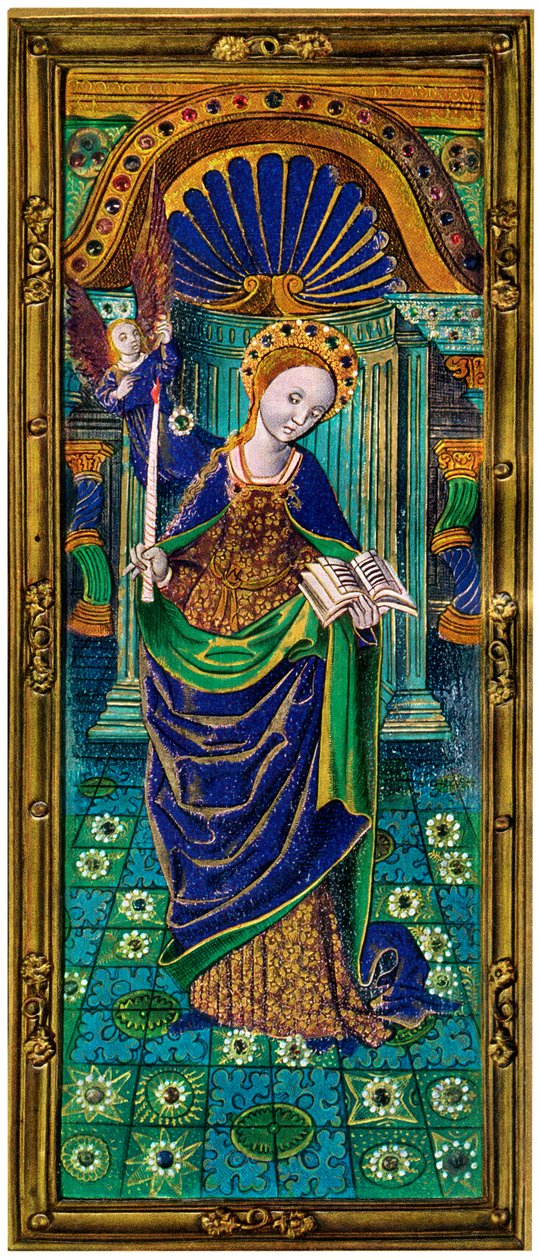 Shutter of a Triptych, Champlevé Enamel on Copper by Unbekannt