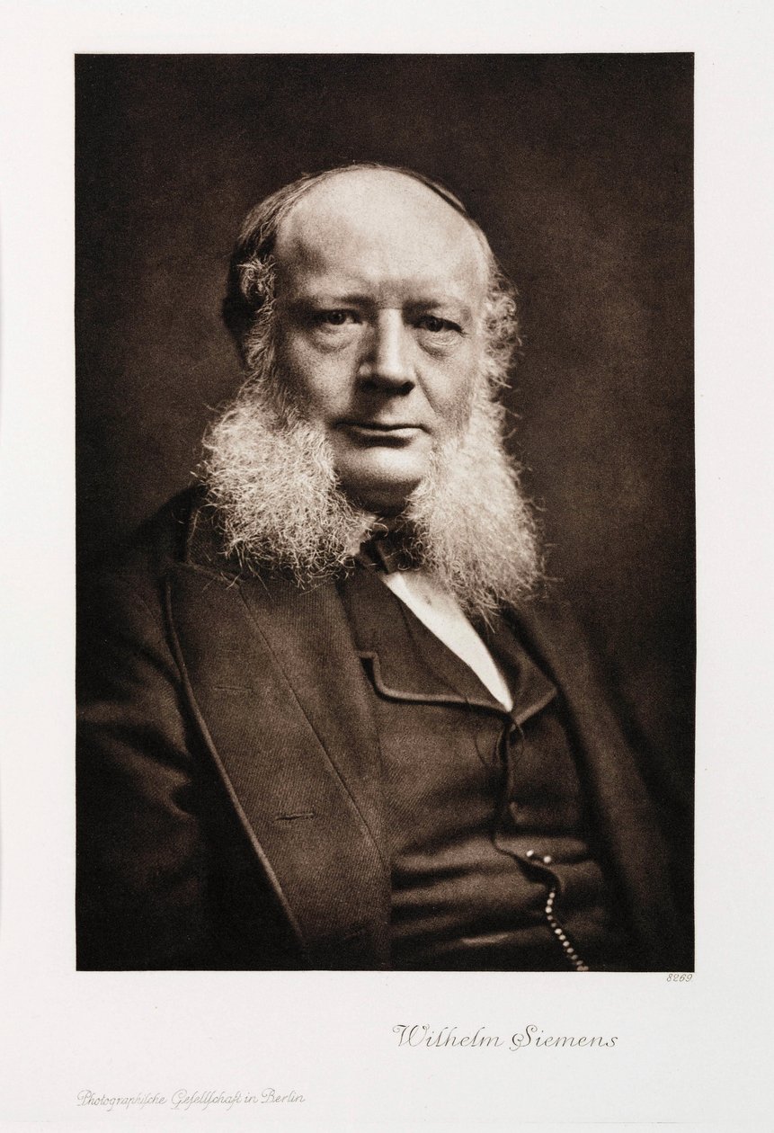 Sir Charles William Siemens, German engineer, c 1860-1870 by Unbekannt