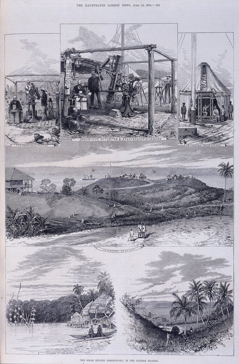 Solar Eclipse Observatory, Nicobar Islands, c1875 by Unbekannt