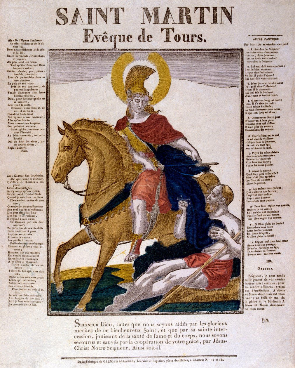 St Martin of Tours, 19th Century by Unbekannt