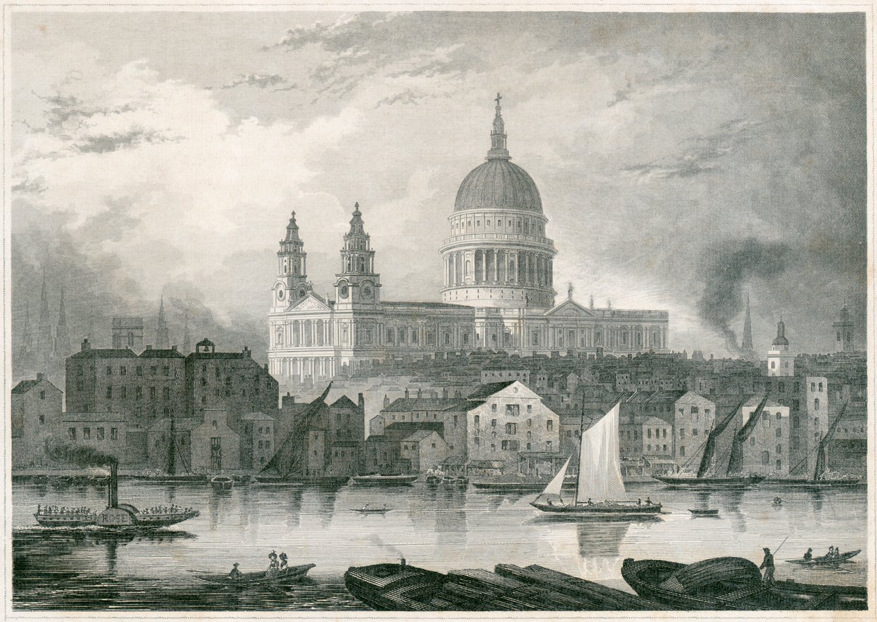 St. Paul's Cathedral アート作品 LKersh St Paul's Cathedral, City of London, 1850 by Unbekannt