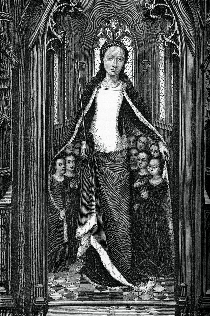 St Ursula and the Holy Virgins, from the Reliquary of St Ursula by Unbekannt