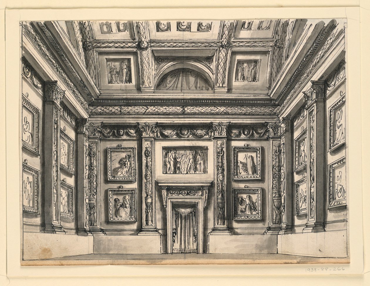 Stage Design, Palace Interior by Unbekannt