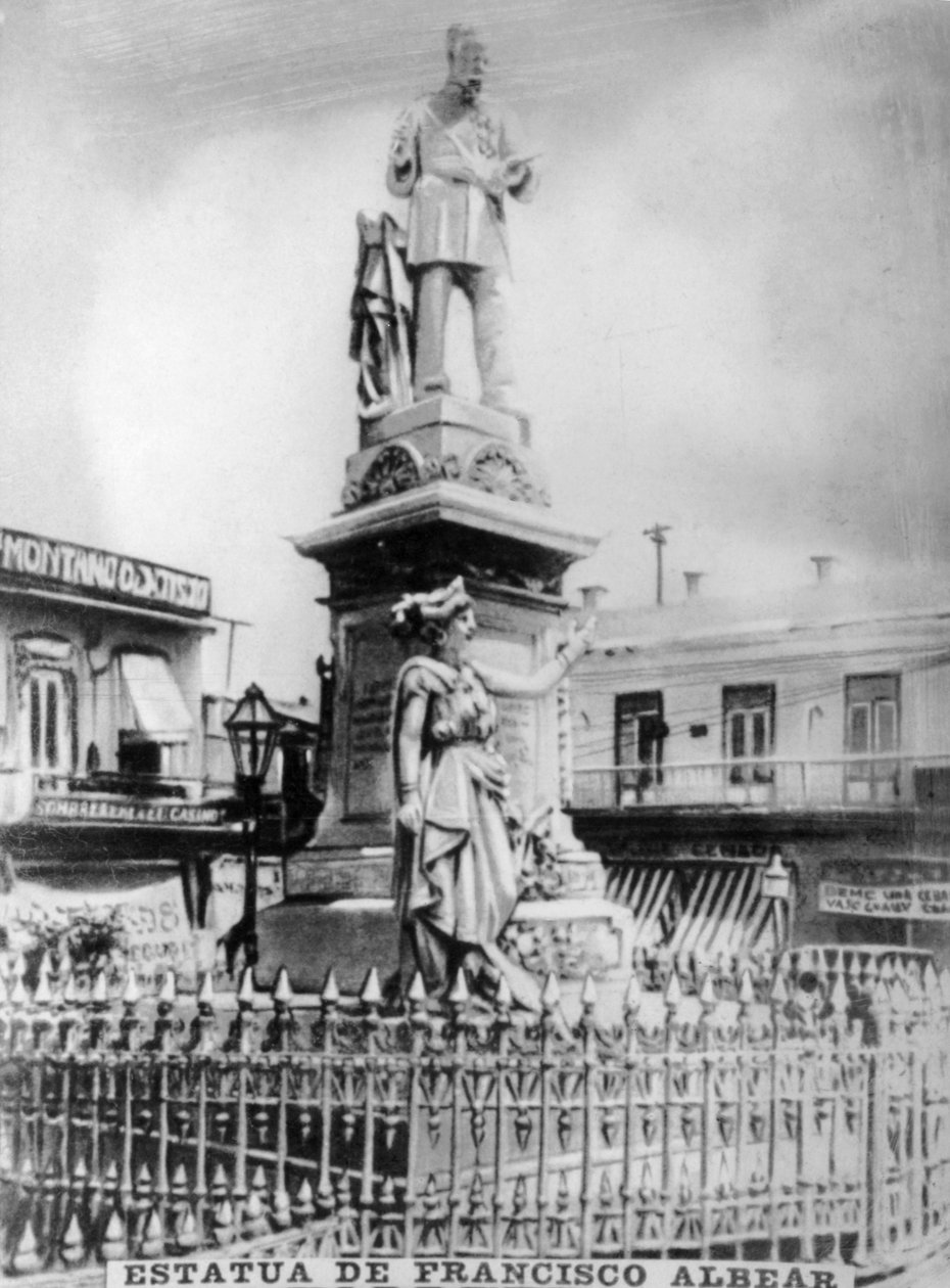 Statue of Francisco Albear by Unbekannt: Fine art print