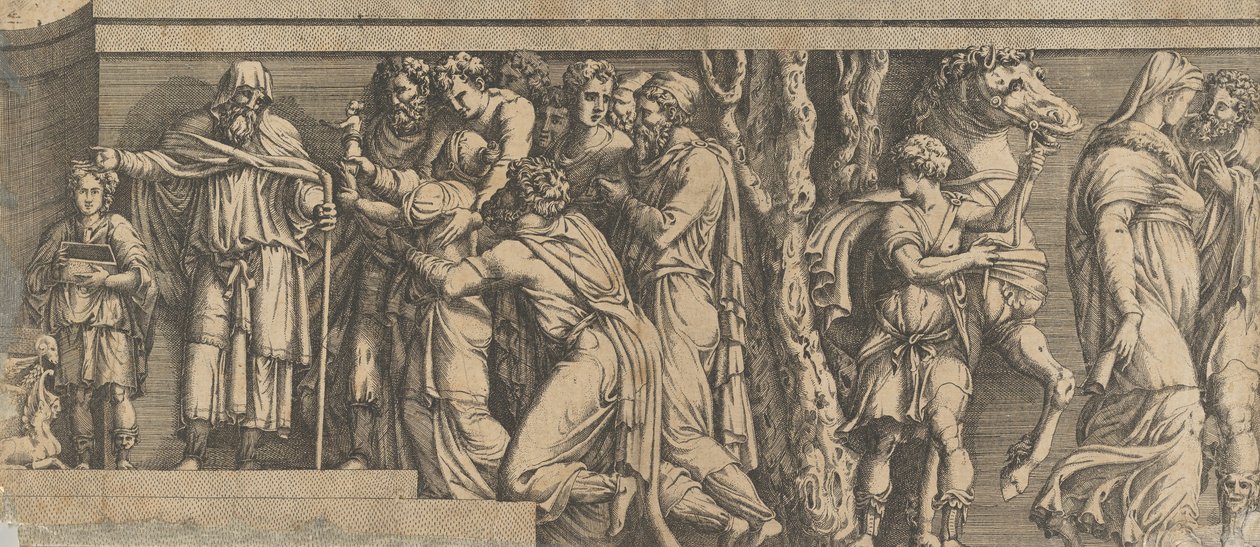 Statue of Niobe and Her Worshippers, with Apollo and Diana and Other Figures, 1543-47 by Unbekannt