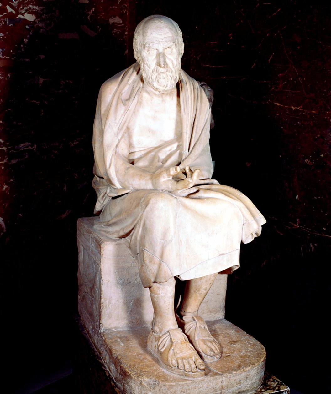 Statue of seated man said to be Herodotus, Ancient Greek historian by Unbekannt