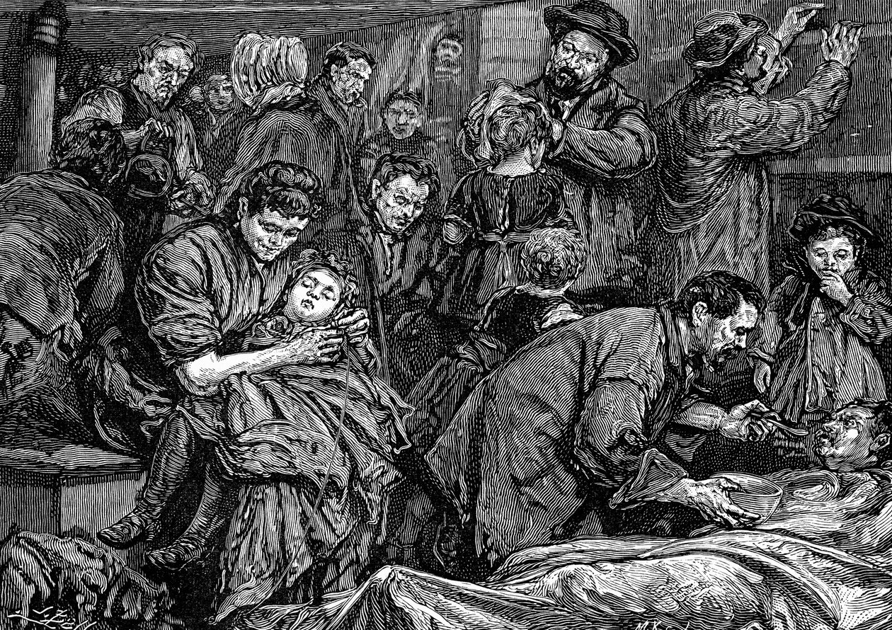 Steerage Passengers on an Atlantic Steamer Bound for America by Unbekannt
