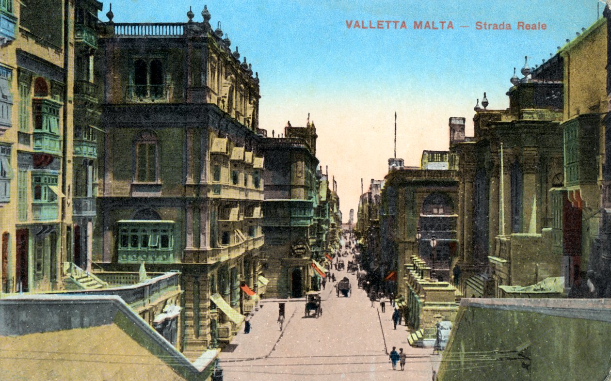 Strada Reale, Valletta, Malta, 20th Century by Unbekannt