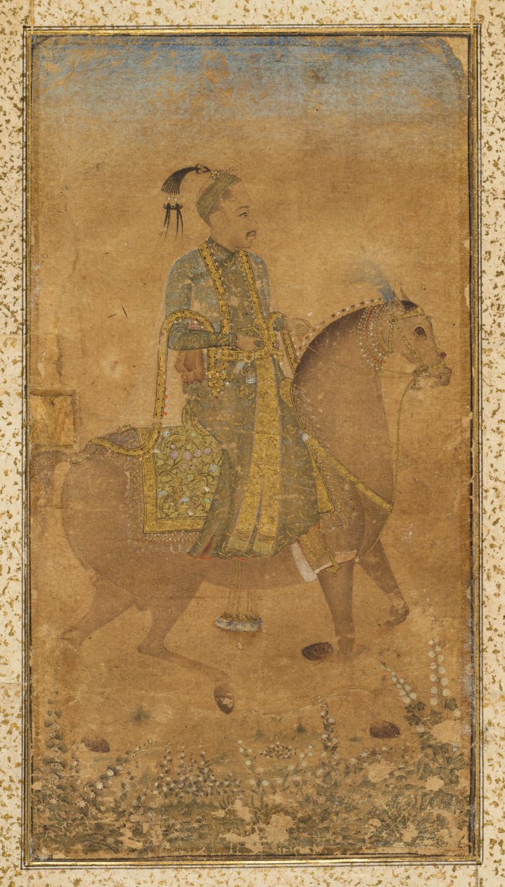 Sultan Abdullah Qutb Shah on Horseback by Unbekannt