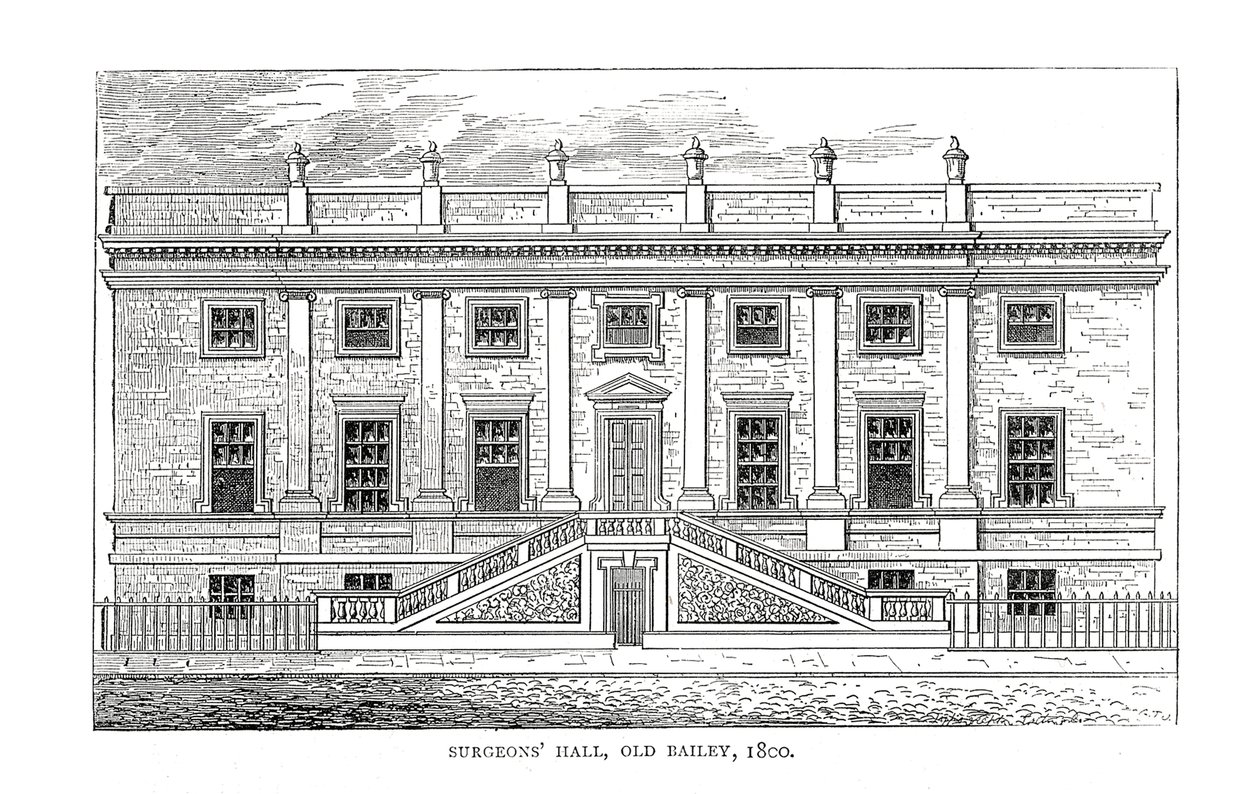 Surgeons Hall, Old Bailey by Unbekannt: Buy fine art print