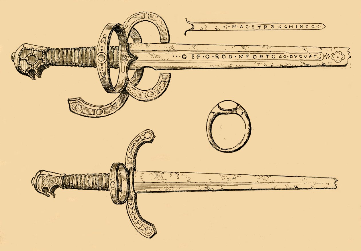 Sword, Dagger and Ring of King James IV of Scotland by Unbekannt