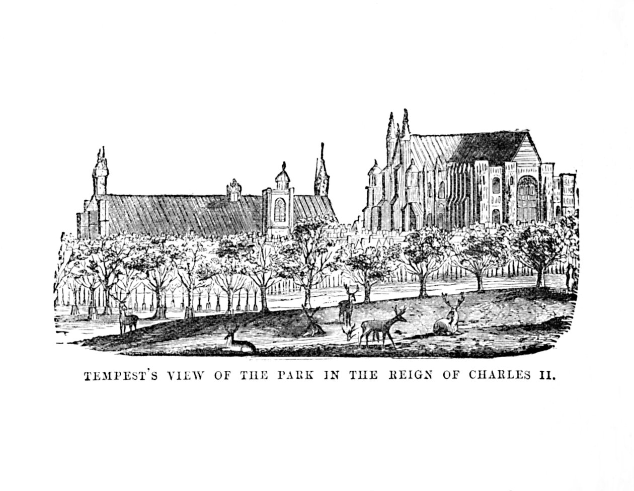 Tempests View of the Park in the Reign of Charles II by Unbekannt