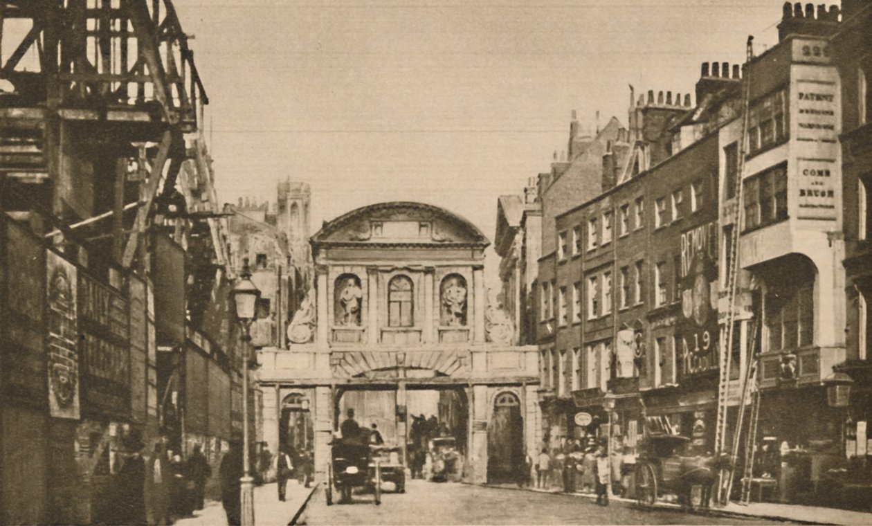 Temple Bar: The City Boundary in the Strand in the Year 1878 by Unbekannt