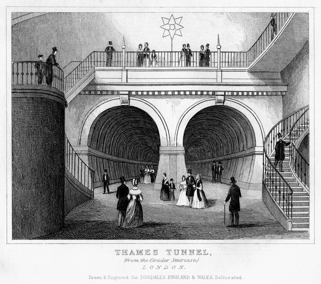 Thames Tunnel, London, 19th century by Unbekannt