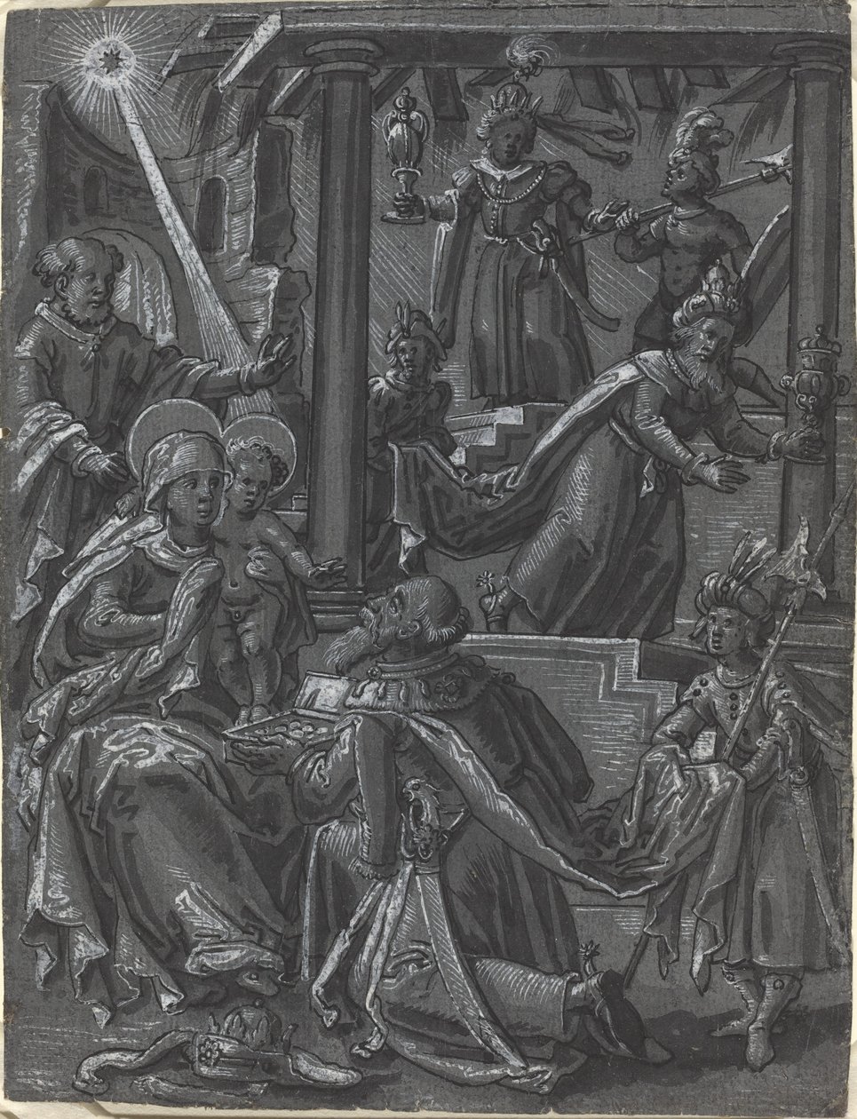 The Adoration of the Kings by Unbekannt