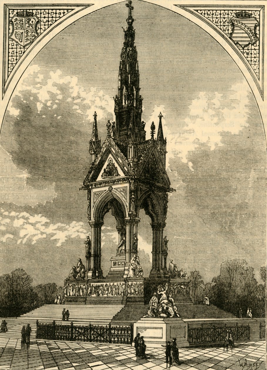 The Albert Memorial by Unbekannt