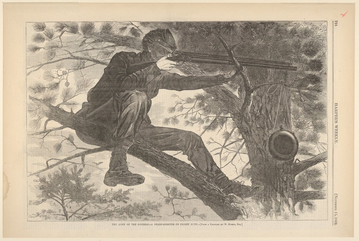 The Army of the Potomac - A Sharp-Shooter on Picket Duty by Unbekannt