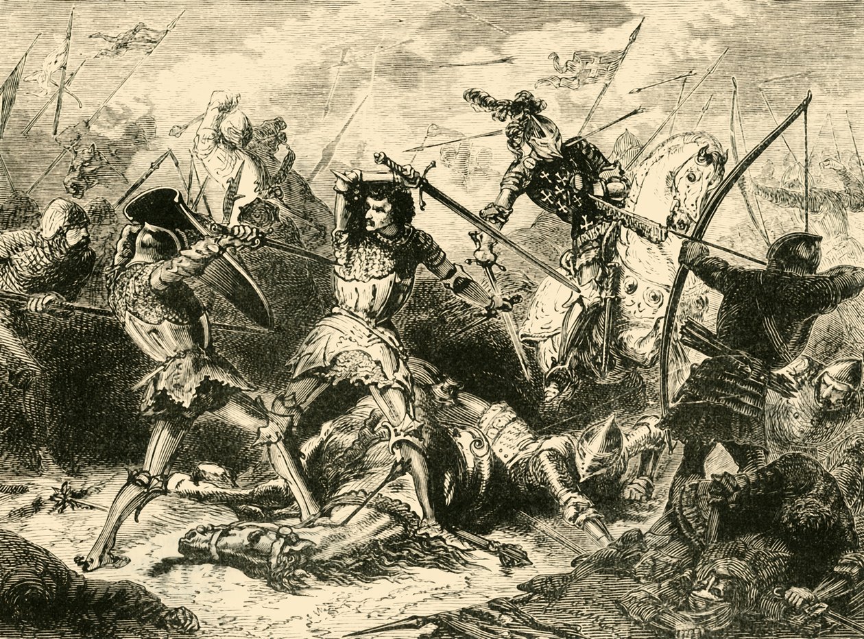 The Battle of Agincourt, 1415 by Unbekannt