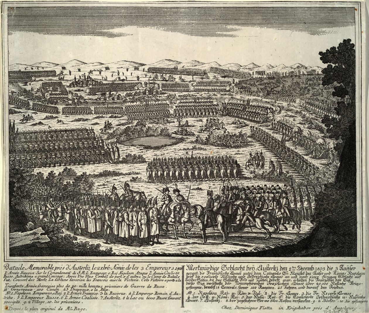The Battle of Austerlitz on December 2, 1805, 1805 by Unbekannt