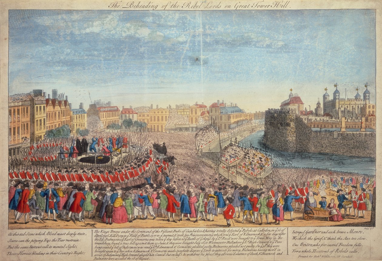 The Beheading of the Rebel Lords on Great Tower Hill by Unbekannt