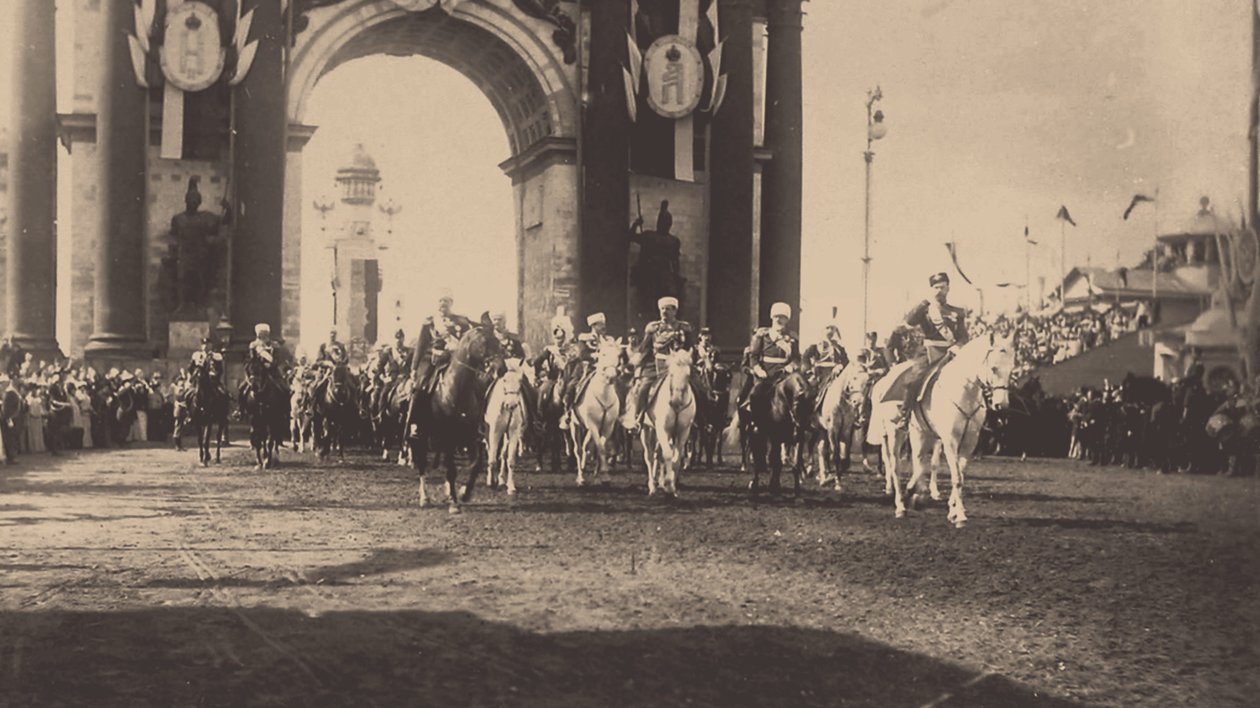 The Ceremonial Entry of Nicholas II in Moscow on May 9, 1896, 1896 by Unbekannt