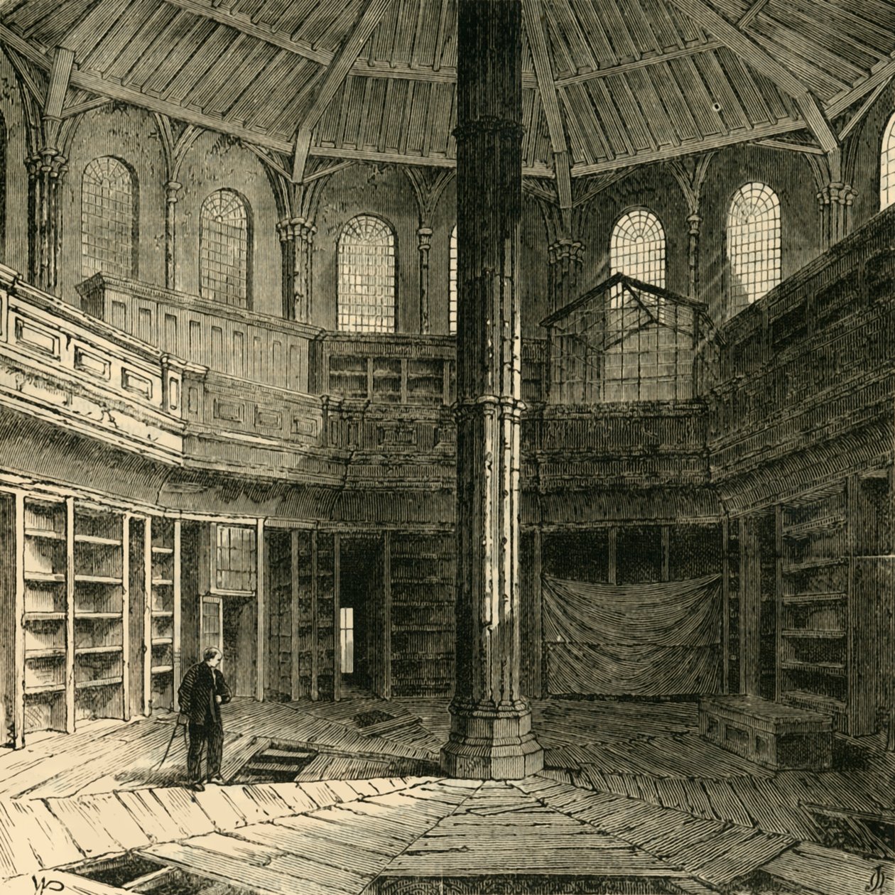 The Chapter House Previous to its Restoration, 1881 by Unbekannt