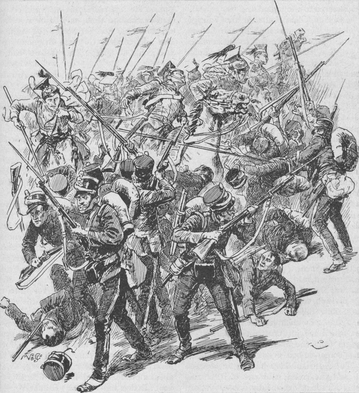 The Charge of the Austrian Lancers by Unbekannt