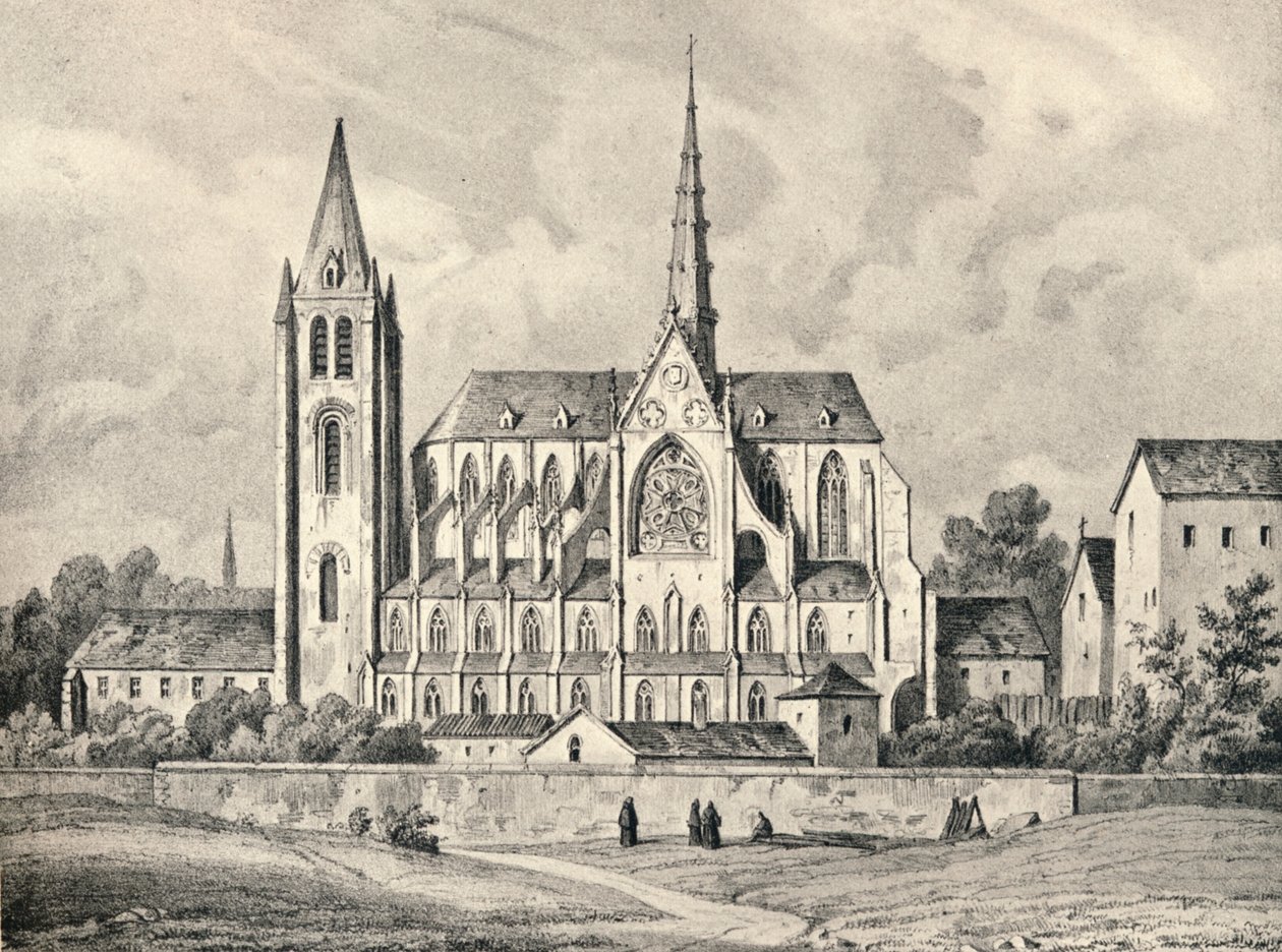 The Church and Part of the Abbey of St Victor by Unbekannt