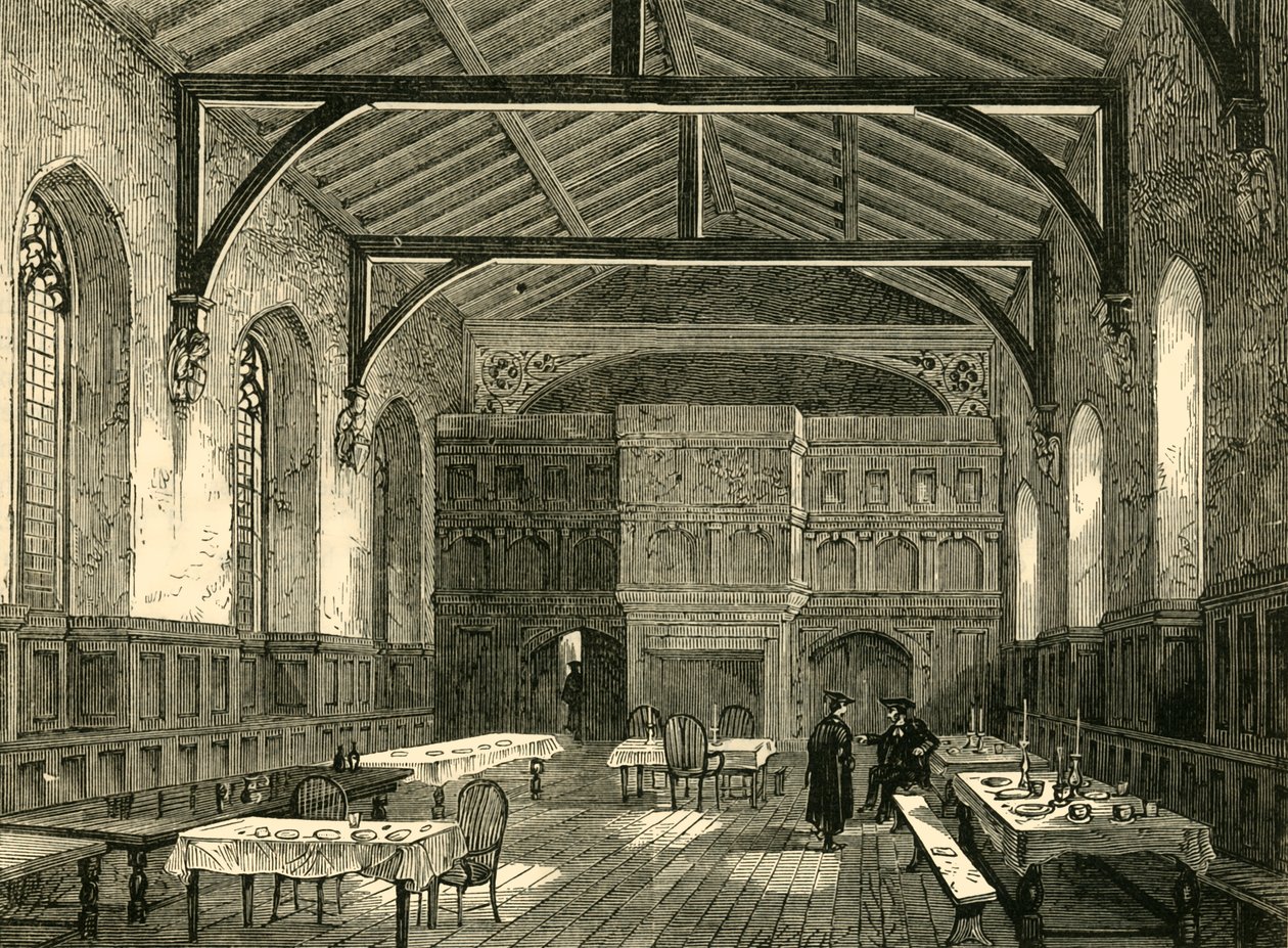 The College Hall, 1881 by Unbekannt