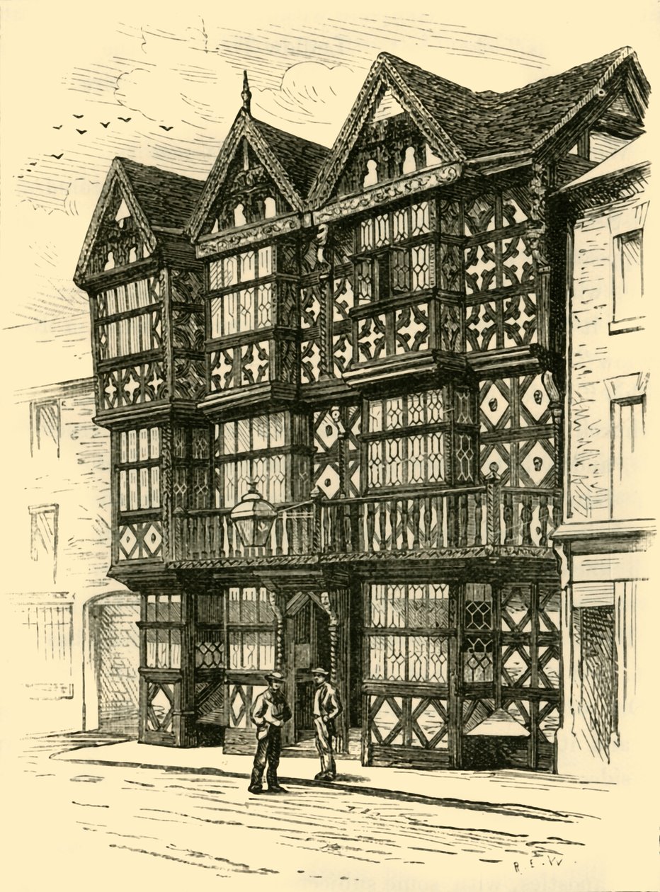 The Feathers Hotel, 1898 by Unbekannt