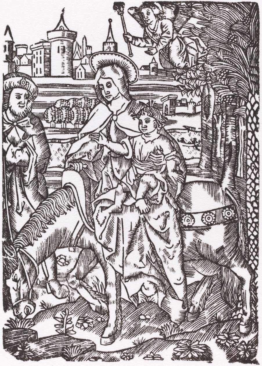 The Flight to Egypt by Unbekannt