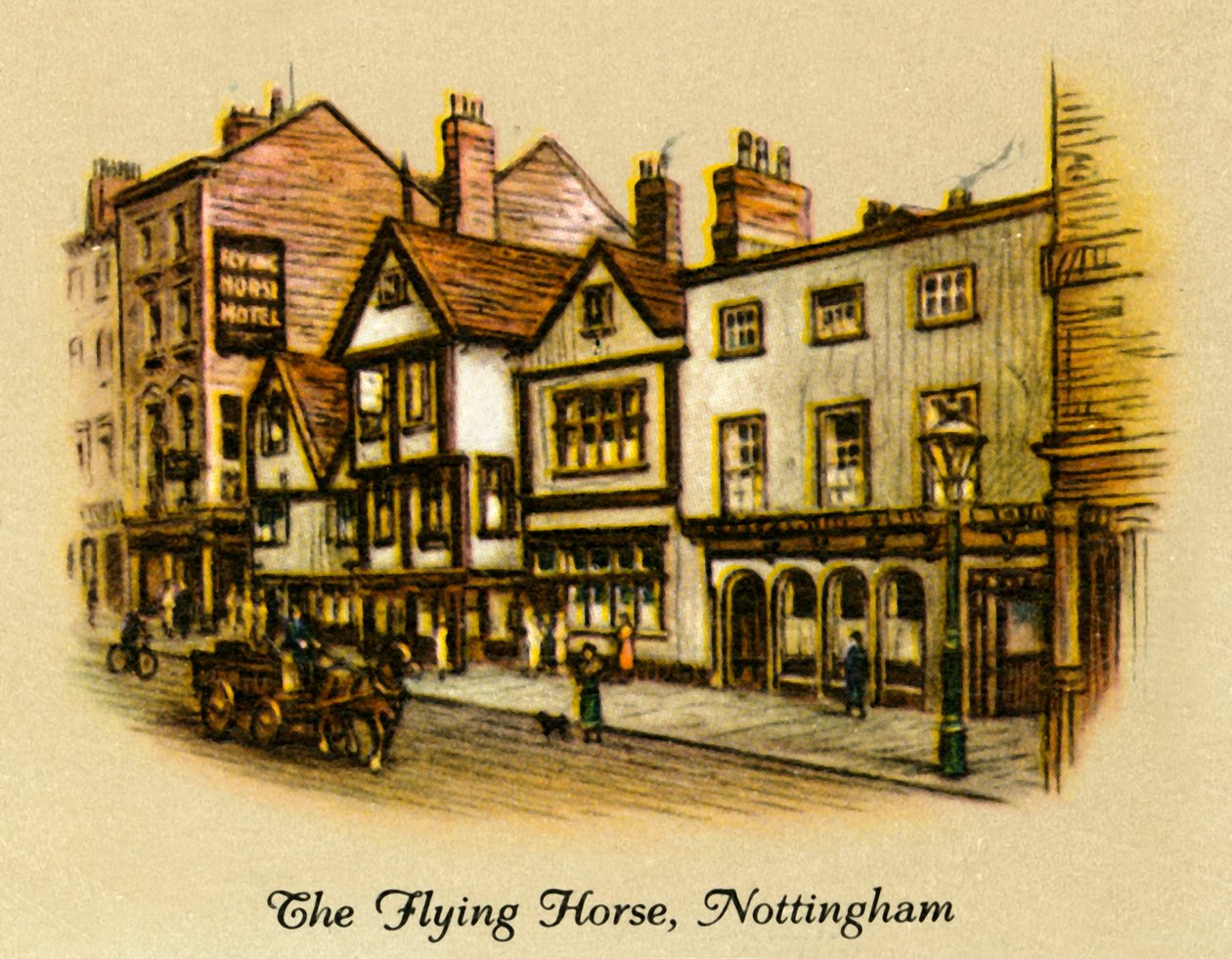 The Flying Horse, Nottingham, 1936 by Unbekannt
