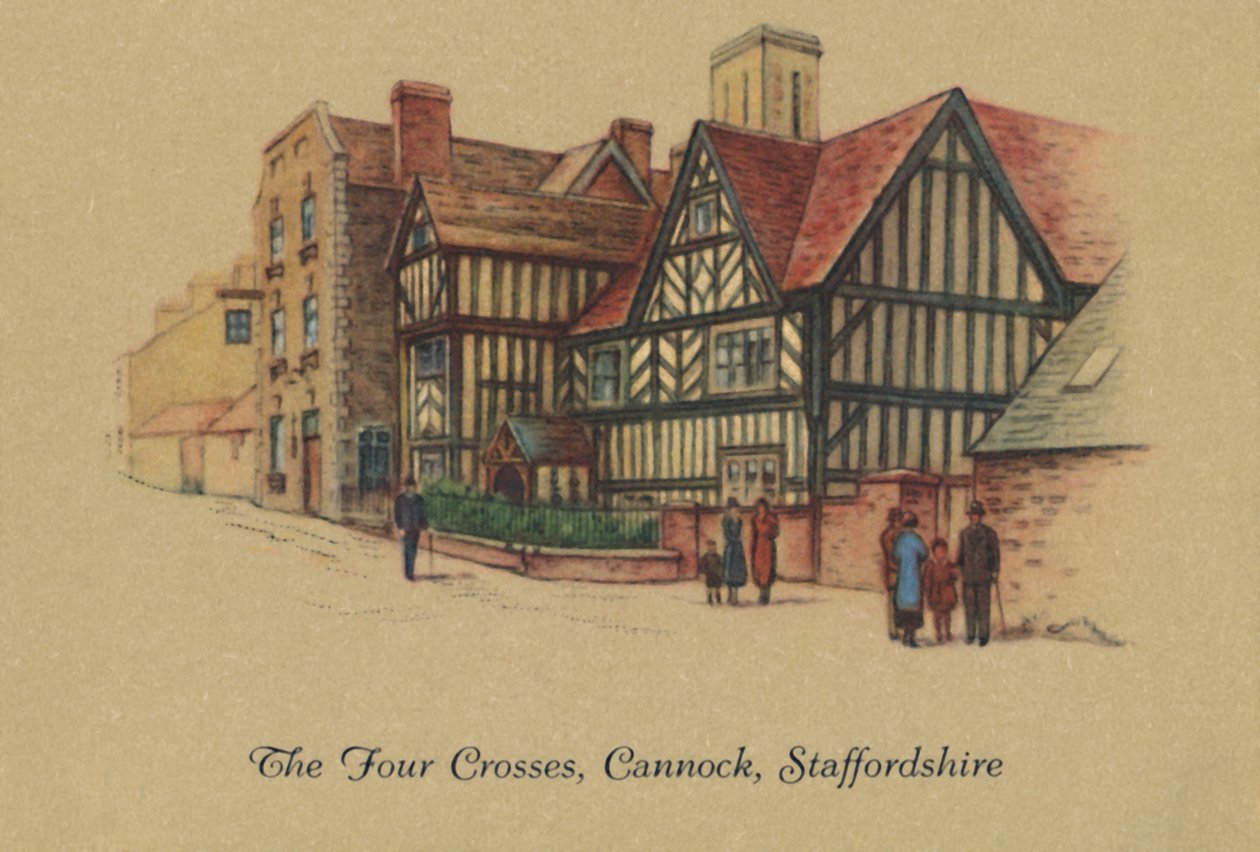 The Four Crosses, Cannock, Staffordshire by Unbekannt