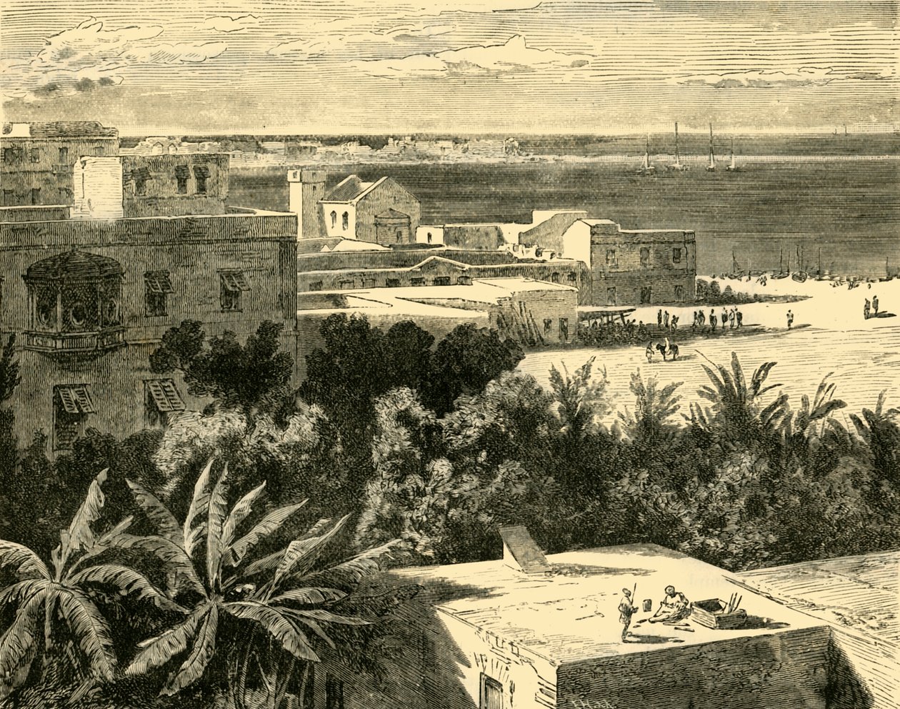 The Great Harbour at Alexandria by Unbekannt