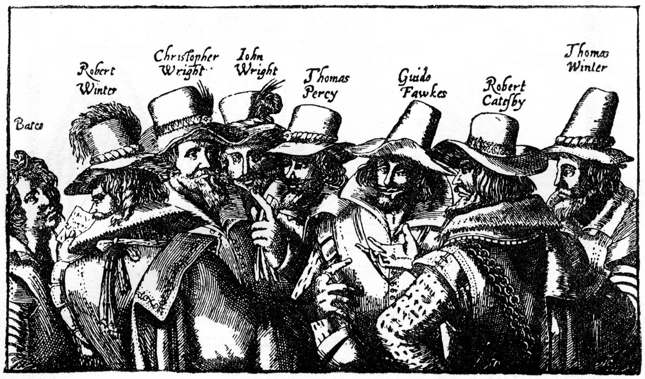 The Gunpowder Plotters, Early 17th Century by Unbekannt
