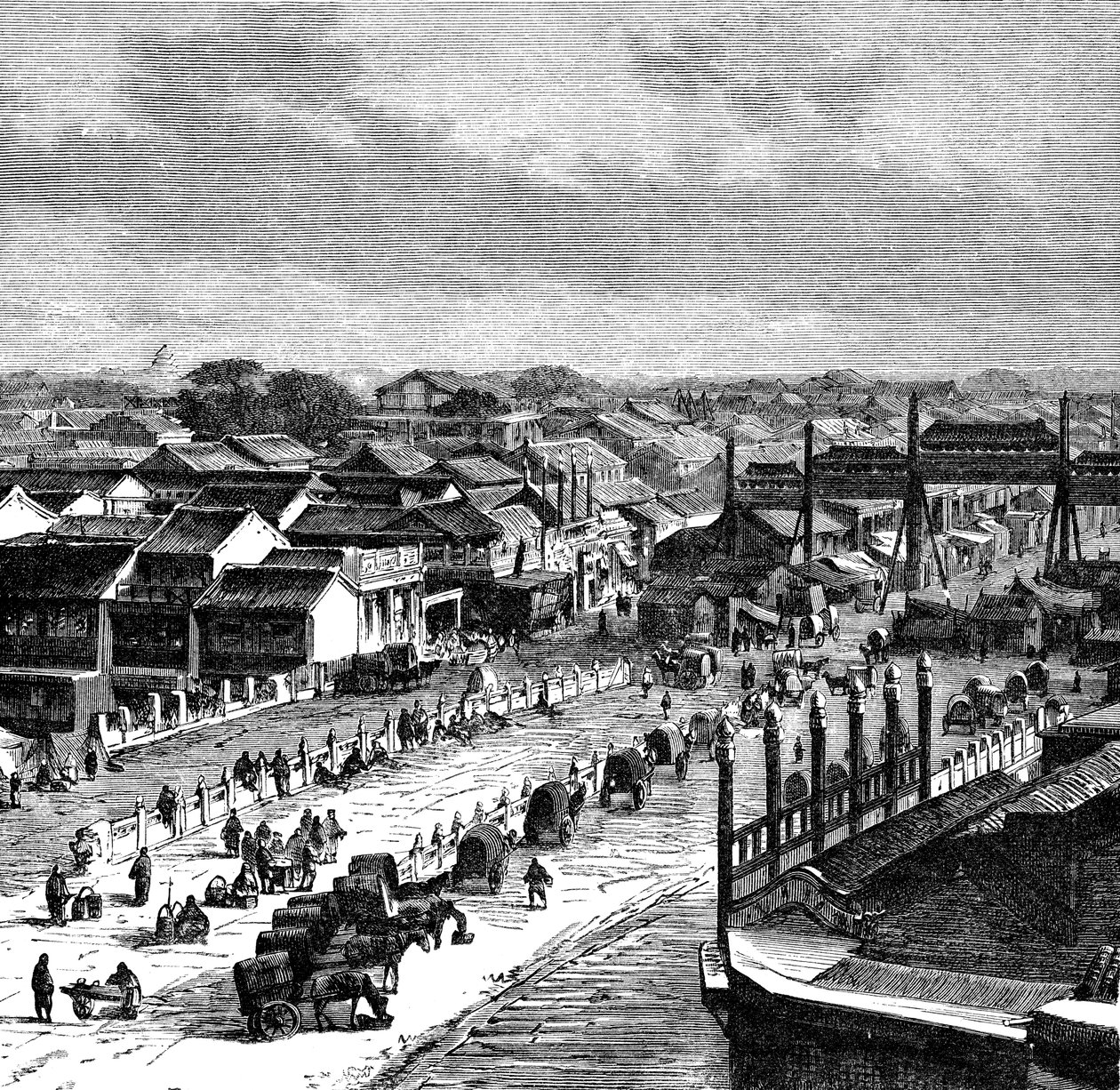 The High Street, Peking, c1890 by Unbekannt