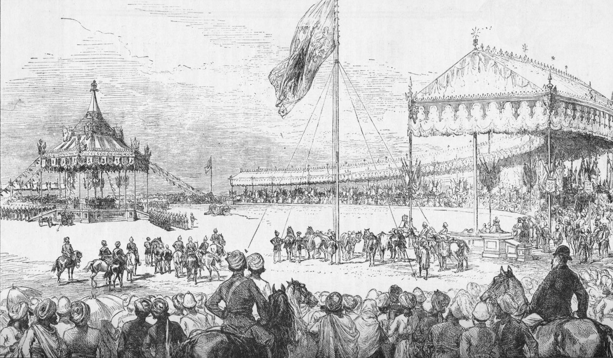 The Imperial Durbar at Delhi, India, on 1 January 1877 by Unbekannt