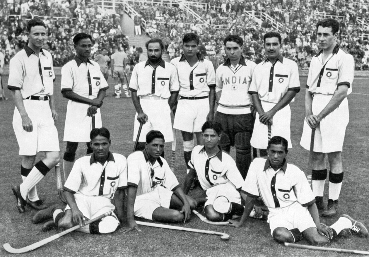 The Indian hockey team, gold medal winners, Berlin Olympics, 1936 by Unbekannt